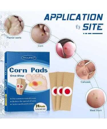 Corn Remover Pads Wart Remover Foot Corn Remover Patch 24 Pcs Corn Removal Pads Corn Removal Ideal for Relief Corn Pain and Foot Care Corn Plasters with Hole for Feet Hand Toe - Buy Online on GoSupps.com