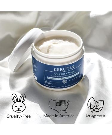 Kerotin Collagen Hair Mask Treatment - Restores, Moisturizes, and Repairs Damaged Hair - Keratin Protein Infused for Deep Conditioning - Paraben and Sulfate-Free - Made in the USA - Buy Online on GoSupps.com
