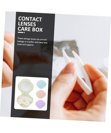 Lurrose 4 Series Colored Contact Lens Care Box - Portable Reusable Container Kit & Travel Glasses Case - Buy Online on GoSupps.com