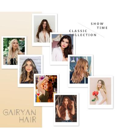 Gairyan 50cm Clip-In Synthetic Hair Extensions - Curly Wavy Bleach Blonde 7 Parts for Women - Buy Online on GoSupps.com