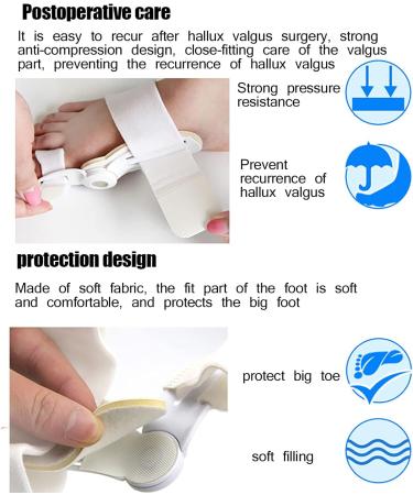 SULOY Bunion Corrector: Adjustable Strength for Bunions & Crooked Toes - Soft Fabric, Comfortable Toe Straightener - Relief for Hallux Valgus - 1 Pair - Buy Online on GoSupps.com