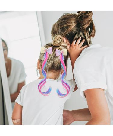 Hair Accessories for Girls Bulk Unicorn Wigs for Hair Extensions Clips 3PCS - Buy Online on GoSupps.com