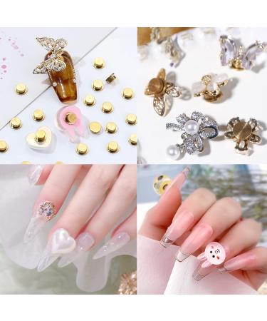 MWOOT 30 PCS Gold 3D Alloy Nail Charms for DIY Nail Decorations - Nail Art Bearings for Manicure Rhinestones - Nail Craft Supplies for Women and Girls - Buy Online on GoSupps.com