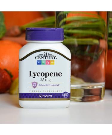 21st Century Lycopene 25 mg - Powerful Antioxidant Supplement | 60 Tablets - Buy Online on GoSupps.com
