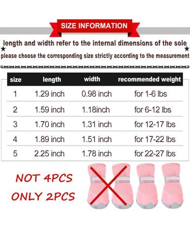 QUMY 2PCS Dog Shoes for Small Dogs Pink Size 3 | Reflective Strip & Anti-Slip Sole | Hot Pavement Summer Boots (Pack of 2) - Buy Online on GoSupps.com