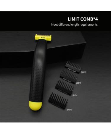 Full Body Waterproof Electric Shaver for Men - Wet & Dry Rotary Shaver Beard Trimmer Model #4 Black | Shop Internationally - Buy Online on GoSupps.com