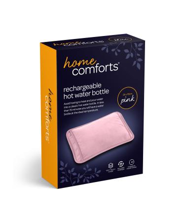 Rechargeable Electric Hot Water Bottle Bed Hand Warmer Massaging Heat Pad Pain Relief Pink 26 18cm A-Pink