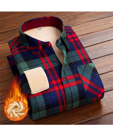 Women's Plaid Warm Shirt - Plush Thickened Winter Bottomed Shirt for Fall - X-Large - Buy Online on GoSupps.com