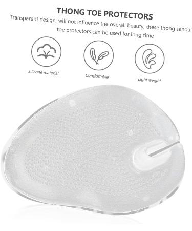 HEALEEP 4 Pairs Clear Silicone Gel Toe Post Pads - Toe Protectors for Big Toe Sandals - Buy Online on GoSupps.com