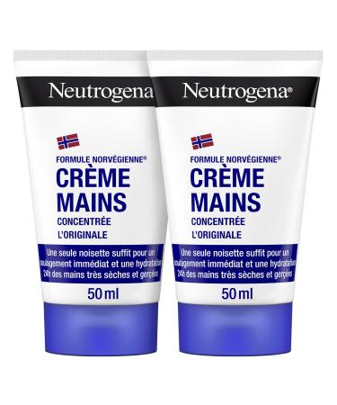 Neutrogena | L'Originale Norwegian Formula Concentrated Hand Cream (2 x 50 ml tubes) – Moisturizing cream for very dry and chapped hands – Immediate relief and 24-hour hydration