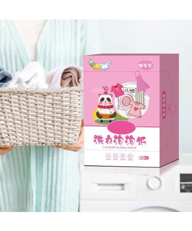 Laundry Sheets 30Loads Fragrance Free Quick Dissolving Compact Size Laundry Paper Pink 1 Pack 1 Pack Pink - Buy Online on GoSupps.com