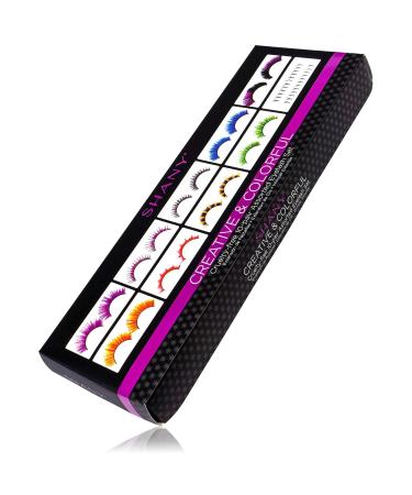 SHANY Eyelash Extend Set | 10 Assorted Reusable Eyelashes | Color Frenzy 20 Piece Colorful Collection - International Shipping Available - Buy Online on GoSupps.com
