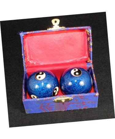Magiclulu 3 Sets of Baoding Balls - Blue Traditional Hand Massage & Wellness Gift | Kegel Balls | Enamel Gymnastics | Chinese Massage Balls - Buy Online on GoSupps.com
