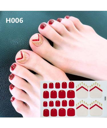 22 tips/sheet Beauty & Health Self-adhesive Nail Art Waterproof Manicure Decals Toe Nail Stickers Nail Decorations Nail Stripe(H004) - Buy Online on GoSupps.com