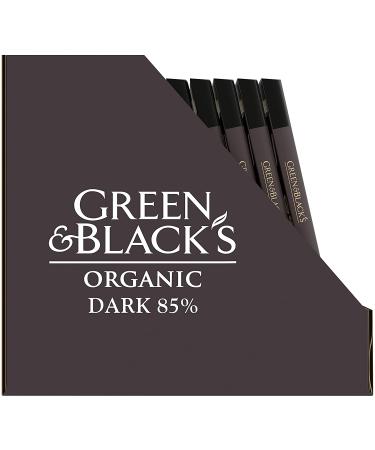 Green & Black's Organic Dark Chocolate Bar - 85% Cacao, 10 Pack of 3.17 oz Bars - Buy Online on GoSupps.com