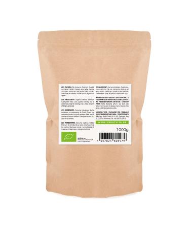 GreatVita Organic Turmeric Powder 1000g | 100% Natural & Finely Ground | Premium Quality for Health & Wellness - Buy Online on GoSupps.com