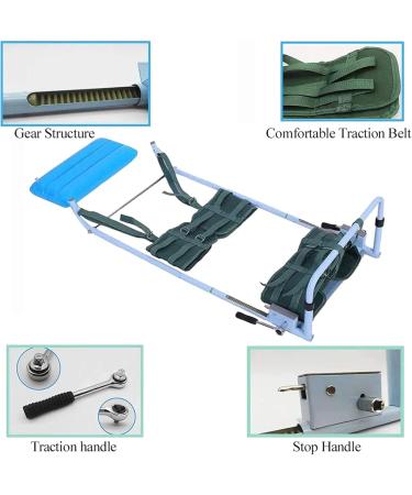 WOLWES Lumbale Traction Device - Portable Back Hull for Lumbago Relief - Low Back Pain Treatment Black - Buy Online on GoSupps.com