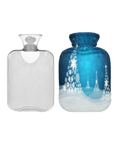 KCL Deci hot bottle with cover Christmas tree snowflakes 2L hot water bottle hot water bag for foot warmer pain relief heat and cold therapy cramps