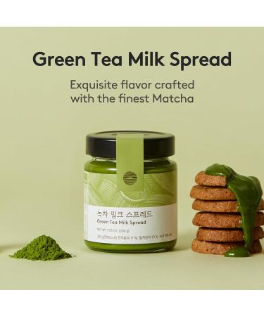OSULLOC Green Tea Milk Spread (7.05 oz 200g) Made of Finest Matcha from Jeju Island Matcha-Infused Spreads - Buy Online on GoSupps.com