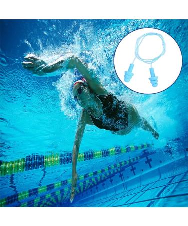 5 Pair Reusable Silicone Earplugs with Cord - Waterproof for Swimming Sleeping & Noise Reduction - Multi-Colored Earplugs for Work & Study - Buy Online on GoSupps.com