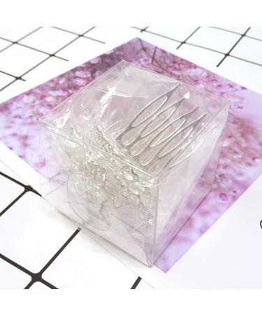 Honbay 4PCS Mini Crystal Rhinestone Crown Hair Comb Princess Tiara - 1.7x1.5x0.9inch - Buy Online on GoSupps.com