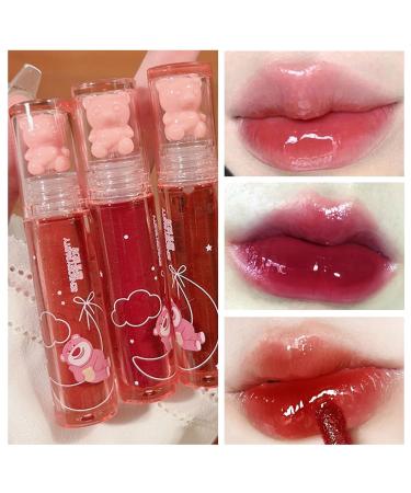 Buy 6 Colors Bear Lip Gloss | Cute Jelly Lip Glaze & Moisturizing Waterproof Lip Tint for Long-Lasting Color - International Shipping Available - Buy Online on GoSupps.com