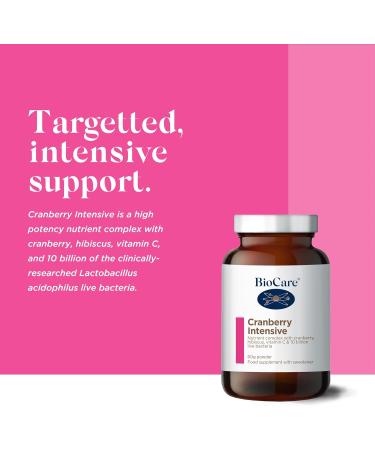 BioCare Cranberry Intensive | Nutrient Complex with Cranberry, Hibiscus, Vitamin C & 10 Billion Live Bacteria - Buy Online on GoSupps.com