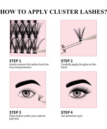 30D 0.07 D Curl Cluster Lashes 12-18mm Mixed Trays - DIY Eyelash Extensions at Home - Buy Online on GoSupps.com