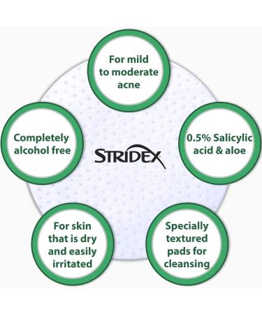 Stridex Sensitive Acne Pads - 90-Count (Pack of 3) - Buy Online on GoSupps.com