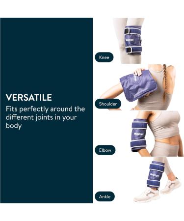 Magic Gel Elbow Ice Pack Wrap | Reusable & Adjustable Arm Sleeve for Cold Compression | Ideal for Pitchers, Tennis & Baseball Players | Men & Women | Easy to Freeze | Blue - Buy Online on GoSupps.com