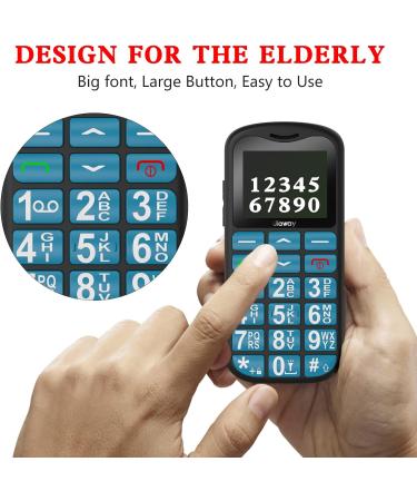 Uleway Senior Cell Phone - Large Button Dual SIM SOS No Contract - Perfect GSM Phone for Pensioners - Includes Charging Station - Blue - Buy Online on GoSupps.com
