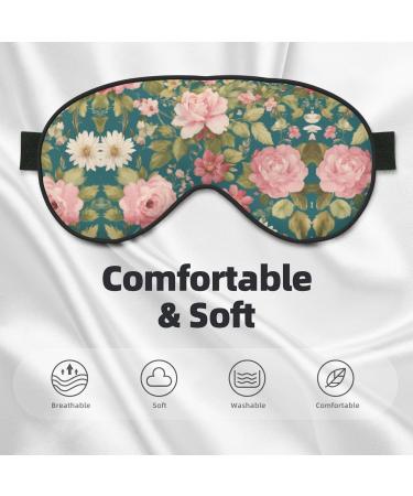 Blossom Flower Print Ultra-Soft Light-Blocking Eye Mask | Optimal Comfort & Restful Sleep - Shop Internationally - Buy Online on GoSupps.com