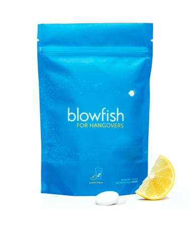 Blowfish for Hangovers - Fast Hangover Relief | FDA-Recognized Formulation - Guaranteed to Relieve Hangover Symptoms in 15 Minutes | Perfect for Weddings and Vacation Essentials | 20 Tablets