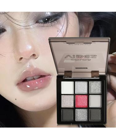  G n rique Dark Grey Shimmer Eyeshadow Silver Gray Color Palette High Pigmented 9-Color Blendable Set Long-Lasting Eye Makeup for Midnight Masquerade Smokey Eye Palette - Buy Online on GoSupps.com