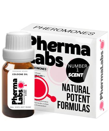 PHERMALABS Pheromones MAX Cologne - Most Potent Pheromone Infused for Ultimate Allure 1oz bottle (Scent Number 1 oil bottle 10mL )
