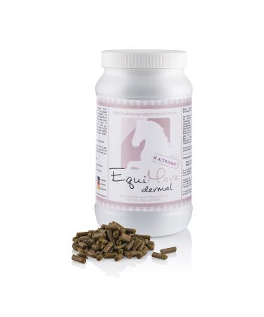 Equimove Dermal (1.5 kg) |For skin fur hooves |Excellent tolerable for summer eczema |Highly dosed biotin zinc lycopene manganese actrisave 1 can