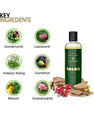 Breast oil with Jhau/Bahugranthika Gambhari Inderjo/Kaling Ashwagandha Triputifal - Buy Online on GoSupps.com