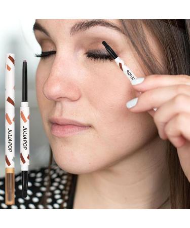 Waterproof Eyeliner Makeup Cream Gel Texture with Brush | Long Lasting Eye Liner Quick Drying Makeup Supplies for Daily Use Rowces Dirty Powder Sweet - Buy Online on GoSupps.com