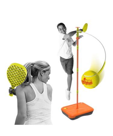 Swingball Tournament - Tether Tennis Game with up to 4 Feet Adjustable Height Pole, Foam Ball, Indoor & Outdoor All Surface Base, Carrying Case, Ages 4+