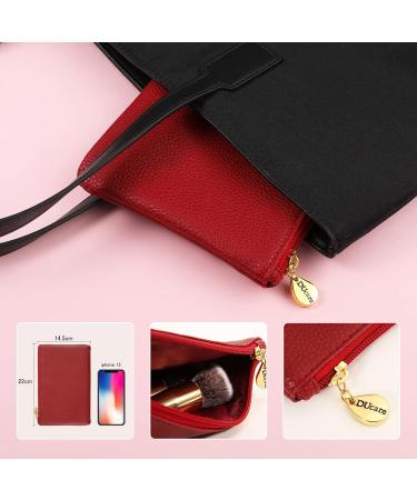 Ducare 10-Piece Professional Makeup Brush Set with Cosmetic Bag | Premium Synthetic Kabuki & Eye Brushes for Flawless Blending - Buy Online on GoSupps.com