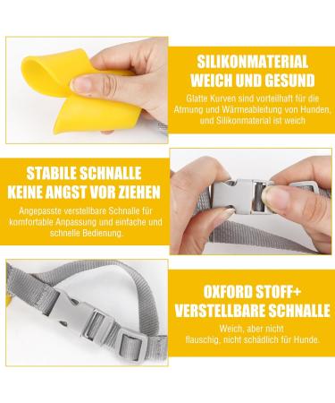 Shop Cute Duck-Shaped Dog Muzzle | Soft Silicone Adjustable Anti-Bite & Anti-Eating for Small/Medium Dogs - Buy Online on GoSupps.com