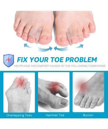 Hammer Toe Straightener & Corrector - Multi-Size Toe Spacers for Curled Toes Bunions & Crooked Toes (For Men & Women - Buy Online on GoSupps.com
