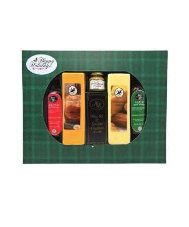 Gourmet Cheese and Sausage Gift Basket Box For Christmas