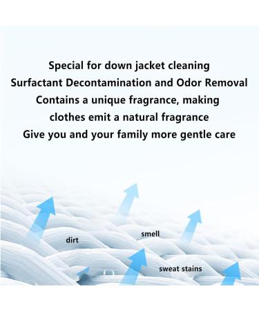 Down Cleaner - Down Jacket Cleaner For Jackets | Down Wear Detergent | Down Wash Detergent With Brush Head | Down Jacket Laundry Detergent | Active Enzyme Laundry Stain Remover For Fabric Cloth Down J - Buy Online on GoSupps.com