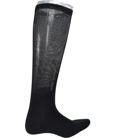 Yomandamor Men's Over the Calf Diabetic Dress Socks - Size 13-15, 4 Pairs, Black - Buy Online on GoSupps.com