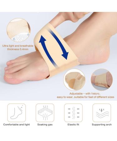 Arch Support Brace for Plantar Fasciitis - Pain Relief Sleeves for Flat Feet & High Arches - Unisex (1 Pair - Buy Online on GoSupps.com
