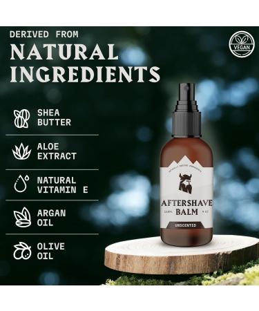 Premium Unscented Viking Shaving Products for Men - Aftershave Balm & Skin Protection - 4 oz Bottle - Buy Online on GoSupps.com
