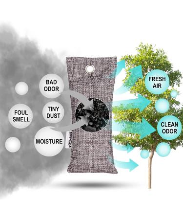 NEWBEA 12 Pack Bamboo Charcoal Air Purifying Bags - Odor Absorber for Shoes, Home, Closet, and Pets - Buy Online on GoSupps.com