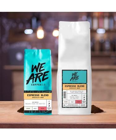 Cafetiere Espresso Ground Coffee 227g Bag | Chocolate & Nuts Notes | 100% Arabica & Robusta | Medium Roast Speciality Blend | Freshly Roasted by We Are Coffee Co - Buy Online on GoSupps.com
