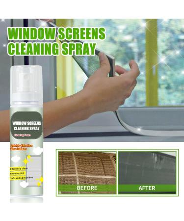 EZGHAR No-Disassembly Window Screen Foam Cleaner Window Cleaning Spray Foam Door Window Screen Net Mesh Cleaner Bubble Cleaner Foam Spray - No Disassembly Multipurpose (2PCS) - Buy Online on GoSupps.com